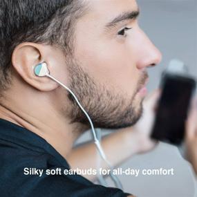 img 1 attached to TUNAI Piano Audiophile Earphones: Dual Driver Hi-Res Earbuds for Exceptional Balanced Sound and Crisp Treble – Perfect for Gym, Sports, and Home Listening (Sterling Silver)