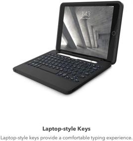 img 2 attached to 📚 ZAGG Rugged Book - Magnetic-Hinged Keyboard and Case for iPad Pro 10.5 inch, 10.2” iPad, iPad Air 3 - Black