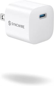 img 4 attached to 🔌 Syncwire USB C Charger, 20W PD Fast Charger Block Adapter, Compact Type-C Power Delivery Wall Charger Compatible for iPhone 13 12 11 Pro Max XR X 8 Plus, iPad Pro, Pixel, Samsung S10 S9 LG V50