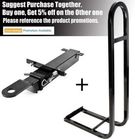 img 3 attached to Roykaw Golf Cart Rear Seat Trailer Hitch with Receiver Footrest Attachment - EZGO, Club Car, Yamaha