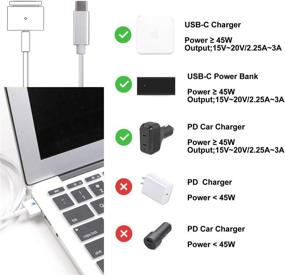 img 1 attached to 🔌 Бейи адаптер USB-C Female с выходом T-Head 5Pin (60W) - Совместим с MacBook Air 11'' 13''/Pro 13'' для зарядки Type C