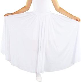 img 2 attached to 👗 Danzcue Girls' Circle Dance Attire with Bright Skirts & Skorts