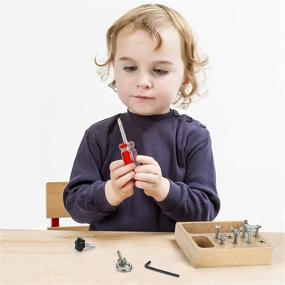 img 3 attached to 🧰 Montessori Screw Driver Board Sets by Biubee – Educational Learning Toys for Children Kids Over 3 Years Old, Practical Basic Life Skills and Montessori Screw Materials