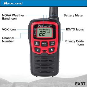 img 2 attached to 📻 Midland-EX37VP E+Ready Emergency Two-Way Radio Kit: T31VP FRS Radios, Flashlight, Whistle, Compass & Temperature Gauge, SoftShell Case (Pair Pack)