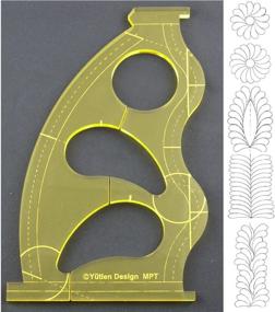 img 1 attached to 🧵 ZIGZAGSTORM 5mm Acrylic Patchwork Template Ruler: Perfect for Long Arm High Shank Sewing Machines and Free Motion Quilting with 1/4 inch Presser Foot ZS-QT-MPT