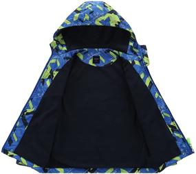 img 2 attached to 🧥 Boys' Windproof Fleece Jackets: Reliable Outdoor Clothing by M2C