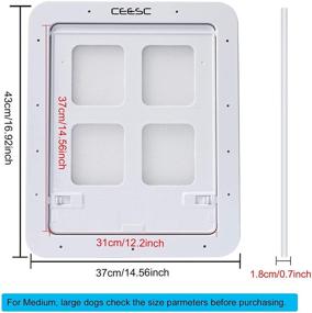 img 3 attached to CEESC экранный внешний запираемый "Doggie" для собак