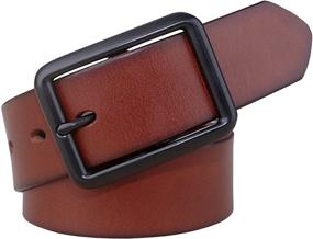 img 4 attached to Capplue Genuine Leather Belt with Buckle - 32 Inches