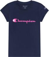 👚 unique champion heritage sleeve script collage girls' clothing - grab the trendy charm! logo