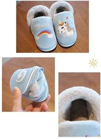 img 2 attached to Oumaiga Unicorn Children Slippers Numeric_7 Boys' Shoes