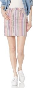 img 2 attached to 👗 Ella Moss Women's High Waist Denim Mini Skirt: Chic and Stylish Fashion Staple for Women