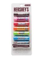 🍫 hershey's candy flavored lip balm set: 7 lip moisturizers for chapped lips logo