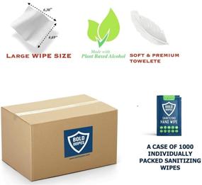 img 3 attached to 🧴 Wholesale Box of 1000 Bold Wipes Hand Sanitizing Wipes – Moist Towelettes for Effective Hand Cleaning - Individual Packs – Get a Discount!