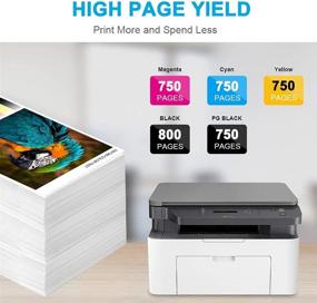 img 2 attached to 🖨️ DSY360 564 Ink Cartridges, HP 564 564XL Replacement, Compatible with DeskJet 3520 3522 Officejet 4620 Photosmart 5520 6510 6520 7520 7525 Printer Tray - Black Cyan Magenta Yellow, Pack of 10