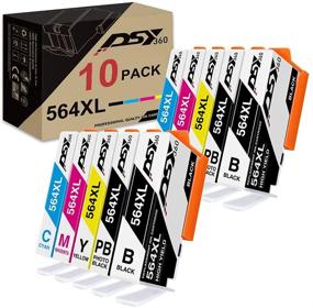 img 4 attached to 🖨️ DSY360 564 Ink Cartridges, HP 564 564XL Replacement, Compatible with DeskJet 3520 3522 Officejet 4620 Photosmart 5520 6510 6520 7520 7525 Printer Tray - Black Cyan Magenta Yellow, Pack of 10