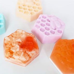 img 1 attached to 🧼 Kingrol Silicone Soap Molds: 3-Pack, 6 Cavities, Flexible Design for Baking & Ice Cube Making - Easy Release!