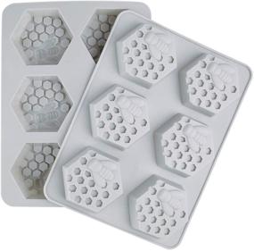img 3 attached to 🧼 Kingrol Silicone Soap Molds: 3-Pack, 6 Cavities, Flexible Design for Baking & Ice Cube Making - Easy Release!