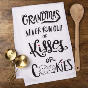 img 2 attached to 🍪 Primitives by Kathy Fun & Cheeky 28" Square Dish Towel - Kisses and Cookies