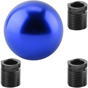 img 2 attached to 🔵 Universal Round Ball Shape Blue Car Gear Shift Knob - Manual Gear Shift Head by Fydun