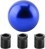 🔵 universal round ball shape blue car gear shift knob - manual gear shift head by fydun logo