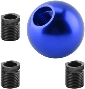 img 1 attached to 🔵 Universal Round Ball Shape Blue Car Gear Shift Knob - Manual Gear Shift Head by Fydun