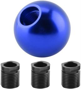 img 3 attached to 🔵 Universal Round Ball Shape Blue Car Gear Shift Knob - Manual Gear Shift Head by Fydun