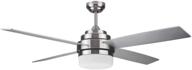 🏠 enhance your living space with the design house 157354 cali 52-inch contemporary indoor ceiling fan: including led light kit, wall control, brushed nickel logo