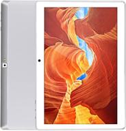 💻 10.1 inch android 9.0 pie tablet, 2gb ram, 32gb storage, 1280x800 g+g ips hd display, 2mp+8mp camera, bluetooth, wi-fi, gps, type-c port, metal body (3g-silver) logo