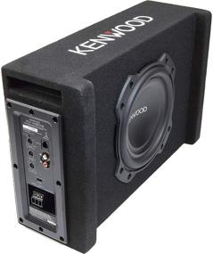 img 4 attached to 🔊 Kenwood PA-W801B Активный компактный сабвуфер с корпусом - Повышение качества звука с мощностью 400 Вт