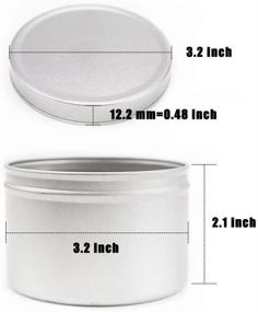 img 1 attached to 🕯️ EricX Light Candle Tin 24 Piece, 8 oz: Ideal for Candle Making Projects!
