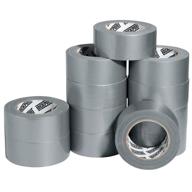 🔧 12 roll multi pack of strong and flexible 2 inch x 30 yards silver duct tape - waterproof, tear by hand - ideal for home use, diy projects, and repairs - great bulk value logo