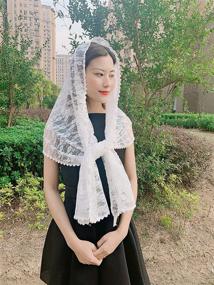img 2 attached to Cilkus Catholic Chapel Mantilla Infinity Women's Accessories: Elegant Options for Special Occasions