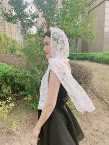 img 3 attached to Cilkus Catholic Chapel Mantilla Infinity Women's Accessories: Elegant Options for Special Occasions