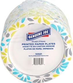 img 4 attached to 🍽️ Genuine Joe 10321 Paper Plates, 6 7/8" - Pack of 125 Plates: Durable and Convenient Disposable Dinnerware
