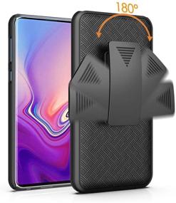 img 2 attached to 📱 Moona Shell Holster Combo Case for Samsung Galaxy S10e with Kickstand & Belt Clip - Stylish & Durable Protection with 3 Year Warranty