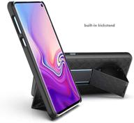 📱 moona shell holster combo case for samsung galaxy s10e with kickstand & belt clip - stylish & durable protection with 3 year warranty logo