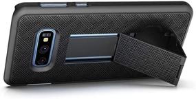 img 3 attached to 📱 Moona Shell Holster Combo Case for Samsung Galaxy S10e with Kickstand & Belt Clip - Stylish & Durable Protection with 3 Year Warranty