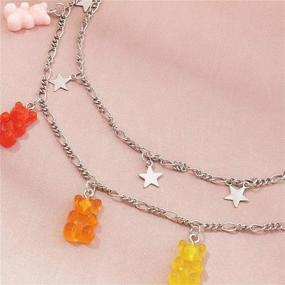 img 2 attached to Multilayer Colorful Necklace Transparent Jewelry B