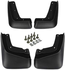 img 4 attached to Premium 4-PC Set Splash Guards Mudflaps for Volvo XC90 2006-2012 - Front and Rear Replacement