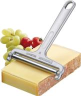 🧀 westmark germany heavy duty stainless steel wire cheese slicer - angle adjustable (grey), 7"x 3.9" x 0.2" - efficient and durable cheese slicing tool logo