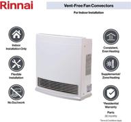 🔥 rinnai fc510p propane gas space heater with fan convector logo