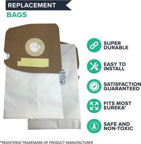 img 3 attached to Crucial Vacuum Replacement Vac Bags (9 Pack) - Part # 60295, 60296, 60297 - Compatible With Eureka, Mighty Mite & Sanitaire Vacuums - Compact Disposable Bag for Home