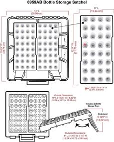 img 2 attached to 🧴 ArtBin 6959AB Bottle Storage Super Satchel - Portable Case for 0.5oz Bottles