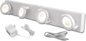 img 1 attached to 💡 White LED Track Style Under Cabinet Light - Rite Lite LPL704W-AC: Independent Light Head, Wireless and Wired