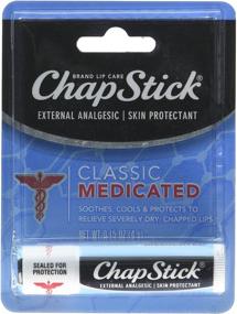 img 4 attached to Chapstick Classic Medicated Lip Balm, 0.15 oz, Pack of 3 - Soothes Dry Lips Effectively