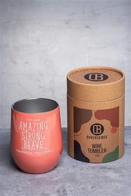 img 2 attached to 🎁 DiverseBee Inspirational Thank You Gifts for Women - Best Friend, Sister, Girls, Wife, Girlfriend, Coworker, Nurse, Mom | Encouragement Birthday Wine Gifts - Insulated Wine Tumbler with Lid (Coral)