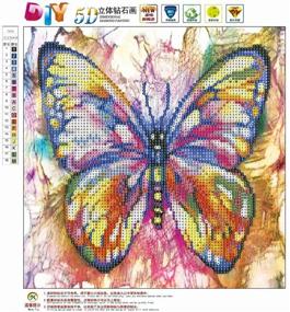 img 2 attached to Painting Butterfly Rhinestone Embroidery 11 8X11 8