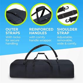 img 1 attached to 👜 BagMate Multipurpose Telescope Bag: 39x12.3x12.3 inch, Shock-Absorbent Carry Case with Adjustable Shoulder Strap & Extra Storage – Water Repellent