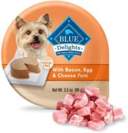 blue divine delights wet dog food bite - beef, egg, bacon, cheese - 3.5 oz logo