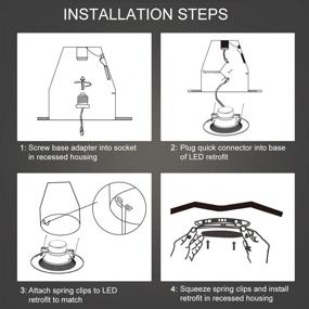 img 1 attached to 💡 JJC 6 Pack 5/6 Inch LED Recessed Lights